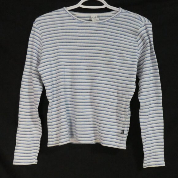GAP - Factory Store | XL - extra large | Blue and White Striped Long Sleeve Top - Picture 1 of 16
